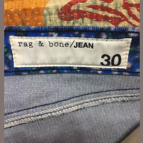 Rag & Bone Corduroy Astor Print Jeans 30 - Picture 5 of 8